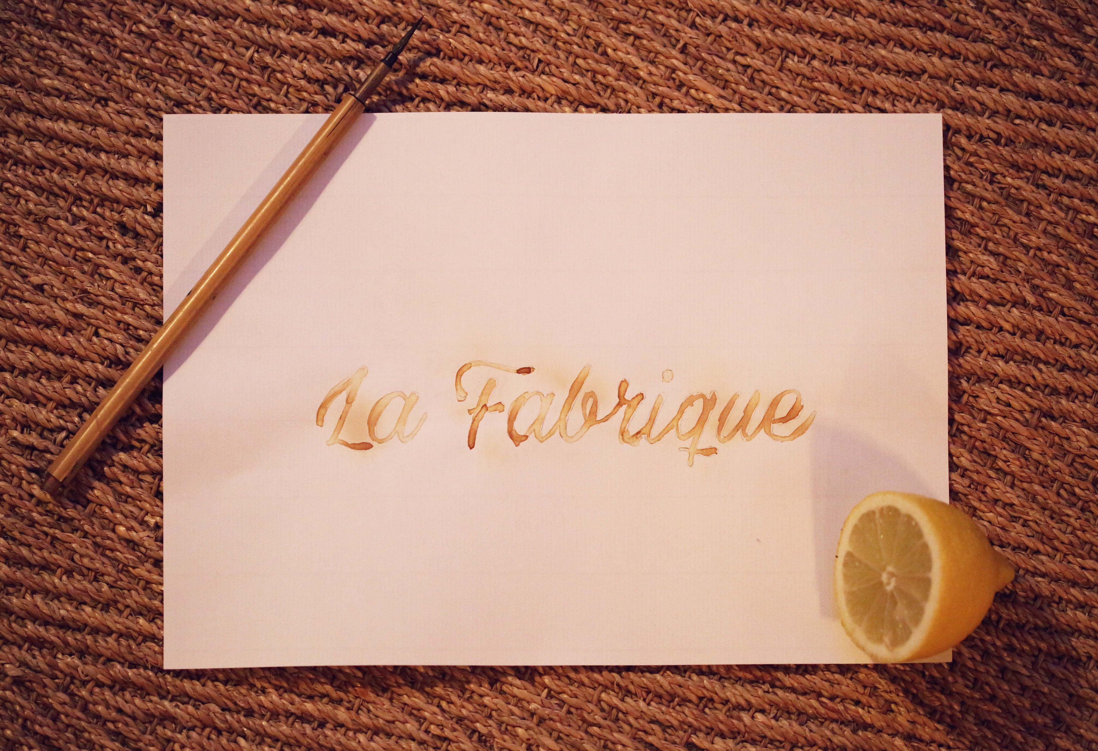 Ecrire à l'encre invisible | La Fabrique DIY